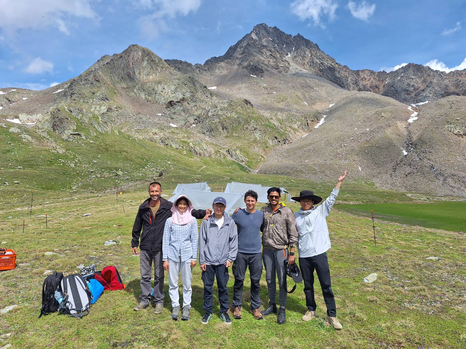 MICSO Lab field team at Passo Gavia in 2026
